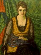 konrad magi A portrait of Alvine Kapp Spain oil painting artist
